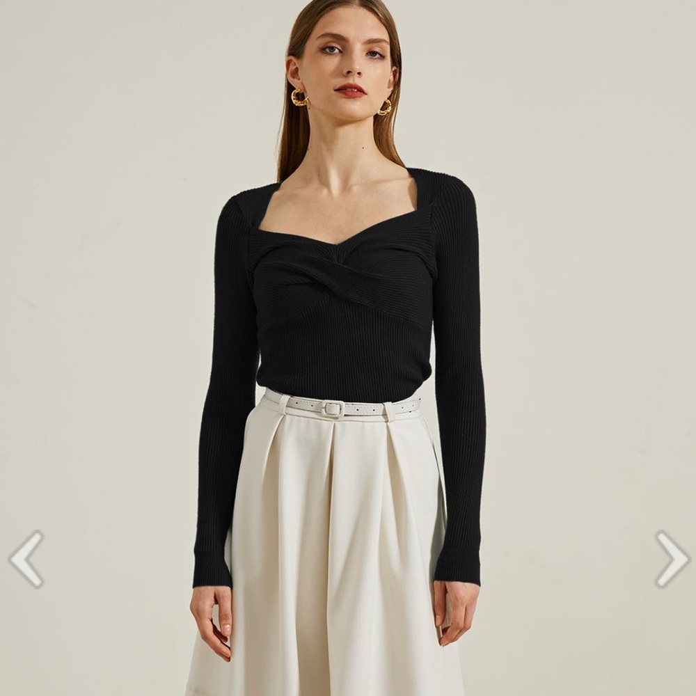 DISSH Annika Long sleeve Top in Black